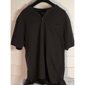 RedHead Shirt Adult Large Short Sleeve Henley Outdoor Cotton‎ Brown